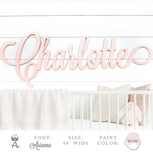 Best Selling Arianna Font - Script Cutout Name Sign